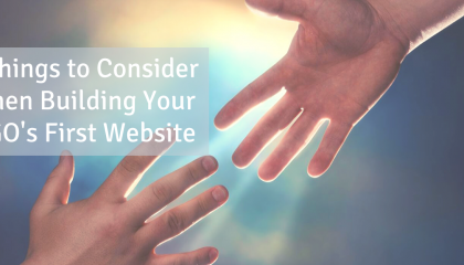 what to consider when building your ngos first website